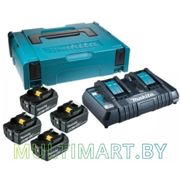 Аккумулятор с зарядным устройством Makita BL1860B + DC18RD (18В/6.0 а*ч + 18В)